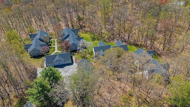 7 Brewster Ln Unit 7, Acton, MA 01720 - aerial view with a wooded view