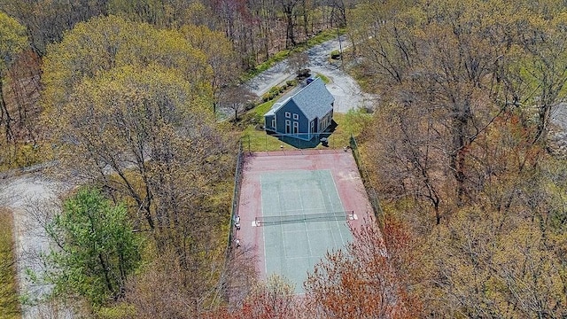 7 Brewster Ln Unit 7, Acton, MA 01720 - aerial view featuring a wooded view