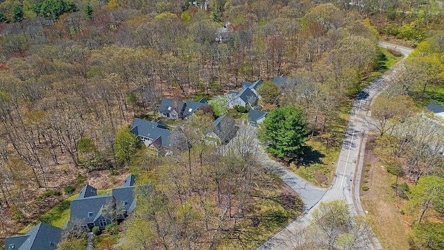 7 Brewster Ln Unit 7, Acton, MA 01720 - bird's eye view with a forest view