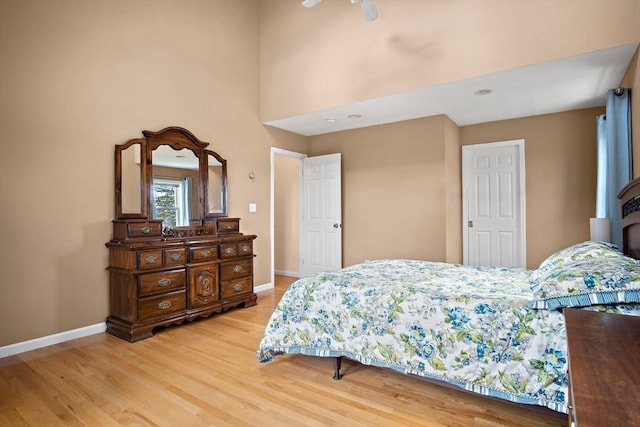 3 Manomet Rd, Woburn, MA 01801 - bedroom featuring baseboards, wood finished floors, and a high ceiling