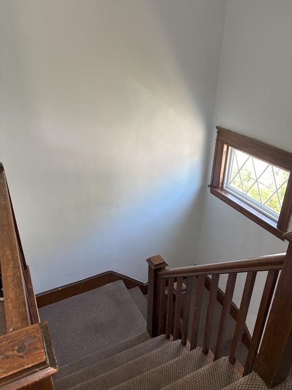 30-32 Loxwood St, Worcester, MA 01604 - stairway with carpet flooring