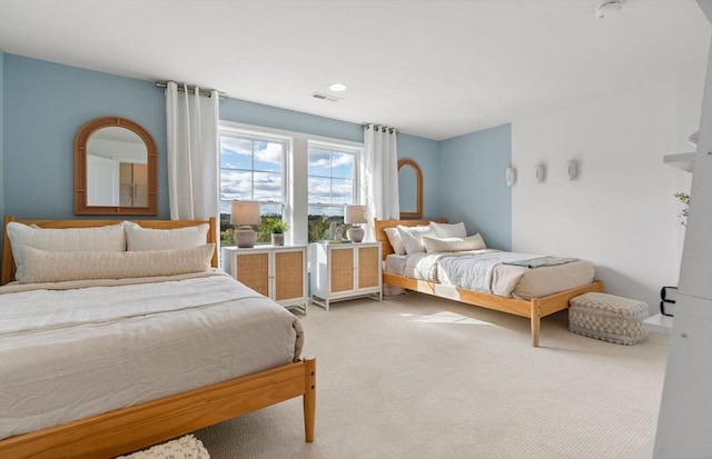 bedroom with carpet flooring