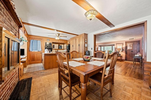 70 Bestick Rd, Braintree, MA 02184 - dining room featuring ceiling fan