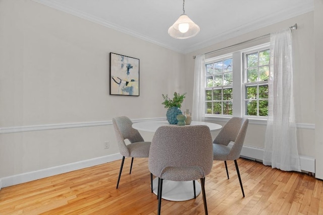 74 Boylston St Unit 2, Newton, MA 02467 - dining space featuring wood finished floors, baseboards, and ornamental molding