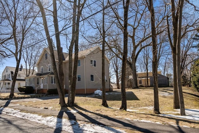 view of front of house with a residential view