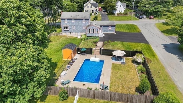 115 Winter St, Whitman, MA 02382 - drone / aerial view of a pool area