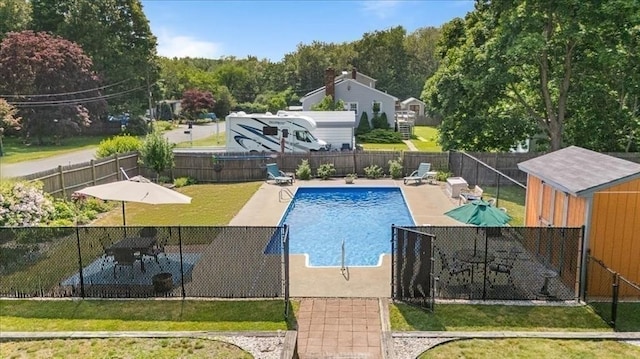 115 Winter St, Whitman, MA 02382 - view of pool featuring a fenced backyard and a patio