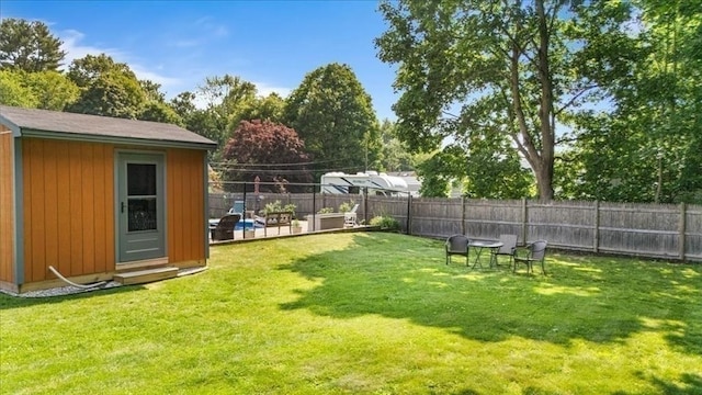 115 Winter St, Whitman, MA 02382 - fenced backyard featuring a storage shed