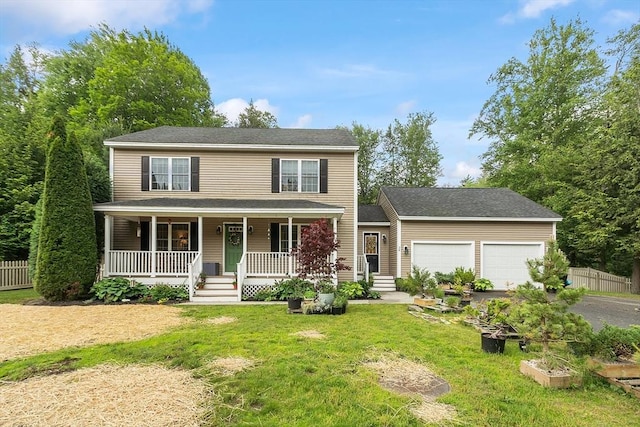 38 Phyllis Ln, Greenfield, MA 01301 - view of front of property featuring driveway, an attached garage, and a porch