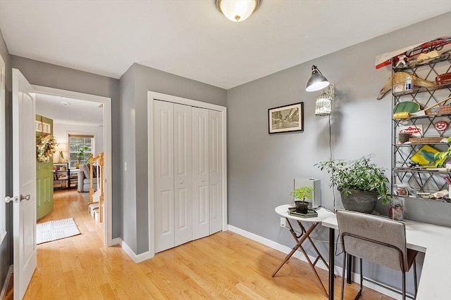 38 Phyllis Ln, Greenfield, MA 01301 - foyer featuring light wood-style flooring and baseboards
