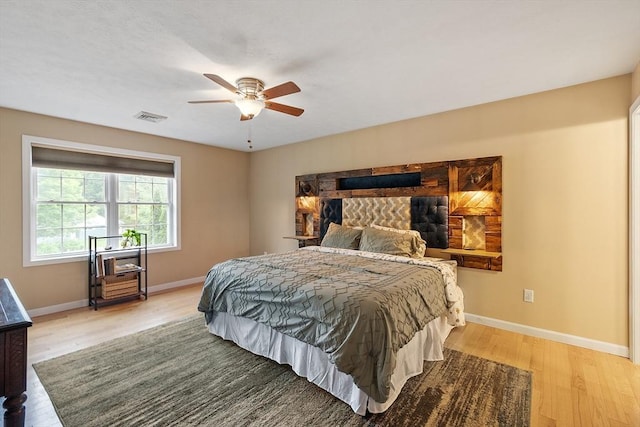 38 Phyllis Ln, Greenfield, MA 01301 - bedroom featuring light wood-type flooring, baseboards, and ceiling fan