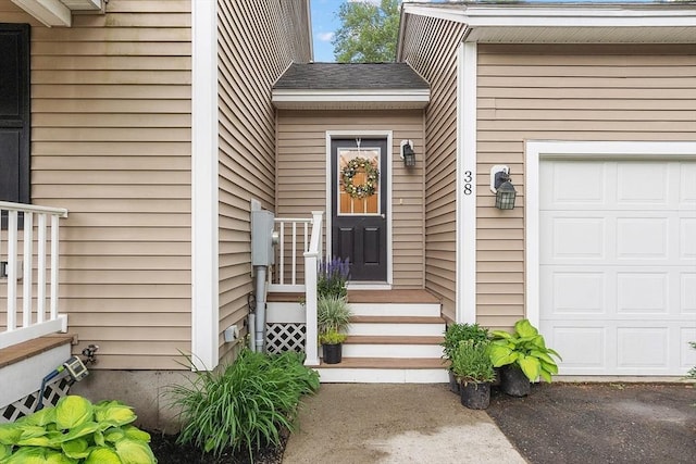 38 Phyllis Ln, Greenfield, MA 01301 - entrance to property featuring an attached garage