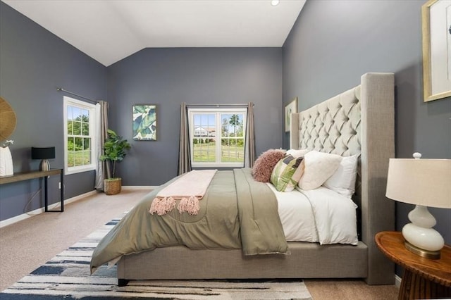 4 Patriots Blvd Unit 4, Hopkinton, MA 01748 - bedroom with carpet flooring, vaulted ceiling, and baseboards