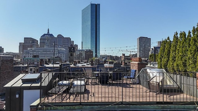 exterior space featuring a city view