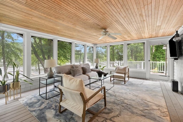9 Twig Rush Ln, West Newbury, MA 01985 - sunroom with wood ceiling, plenty of natural light, and hardwood / wood-style flooring