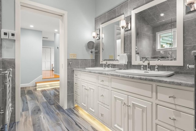 9 Twig Rush Ln, West Newbury, MA 01985 - full bath featuring tile walls and double vanity