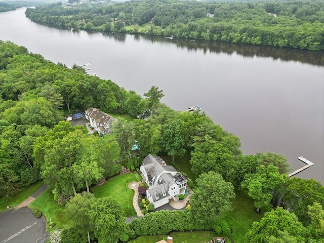 9 Twig Rush Ln, West Newbury, MA 01985 - drone / aerial view of a large body of water