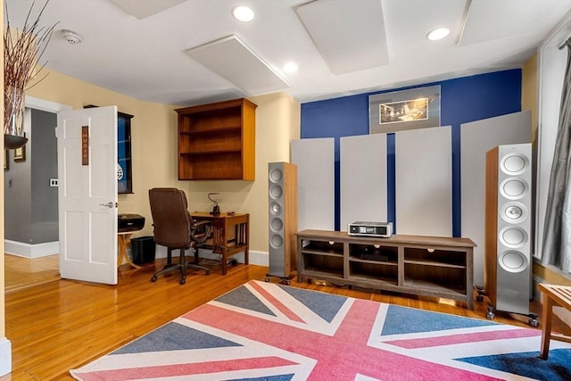 99 Washington St Unit 23, Salem, MA 01970 - office with wood finished floors, baseboards, and recessed lighting