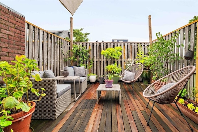 8 Oak St Unit 8, Cambridge, MA 02139 - deck with an outdoor living space