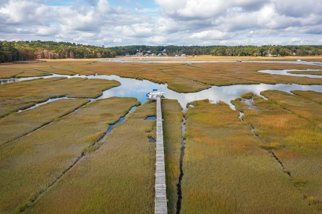 water view featuring a rural view