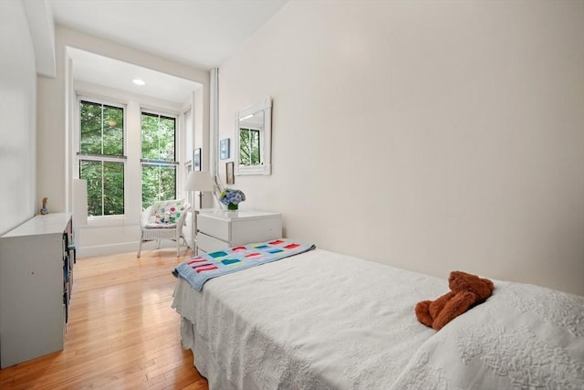 66 Rutland St, Boston, MA 02118 - bedroom with light wood-style flooring and recessed lighting