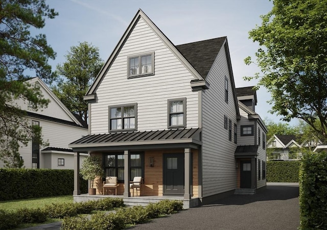 view of front of home featuring a porch