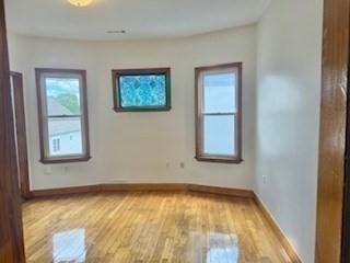 16 Fowler St, Boston, MA 02121 - spare room featuring plenty of natural light, light wood-style flooring, and baseboards