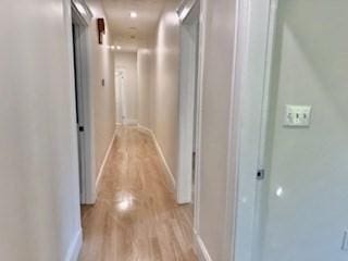 16 Fowler St, Boston, MA 02121 - hallway featuring light wood-type flooring and baseboards