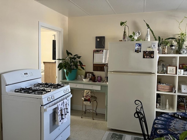 kitchen featuring white appliances