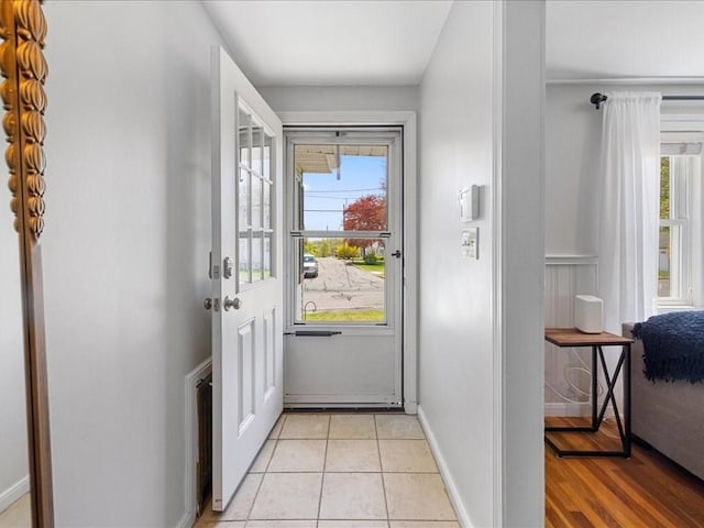114 Hobart St, Braintree, MA 02184 - entryway with baseboards and light tile patterned flooring