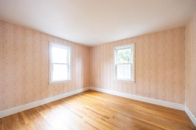 23 Crescent Ave, North Attleboro, MA 02760 - unfurnished room featuring wood finished floors and wallpapered walls