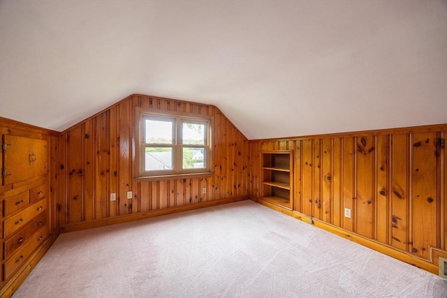 23 Crescent Ave, North Attleboro, MA 02760 - bonus room with lofted ceiling, wood walls, built in shelves, and light colored carpet