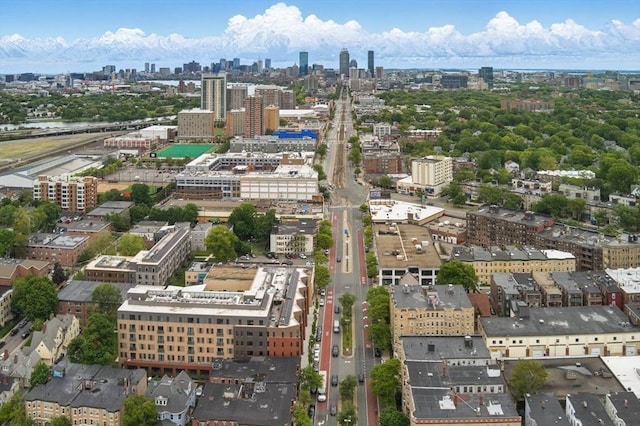 57 Brighton Ave Unit A, Boston, MA 02134 - aerial view of city skyline