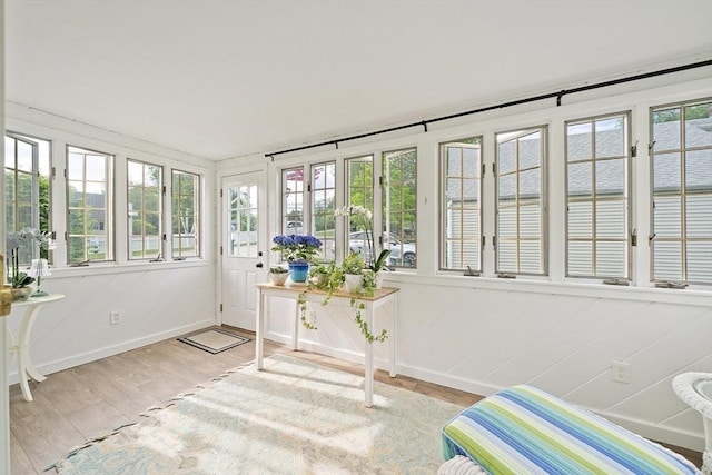 323 N Main St, Cohasset, MA 02025 - sunroom / solarium with wood finished floors, plenty of natural light, and baseboards