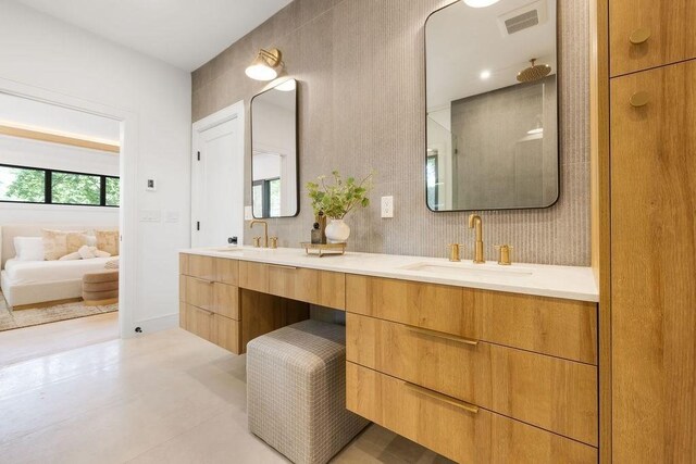 1597 Centre St Unit 2, Newton, MA 02461 - ensuite bathroom with double vanity