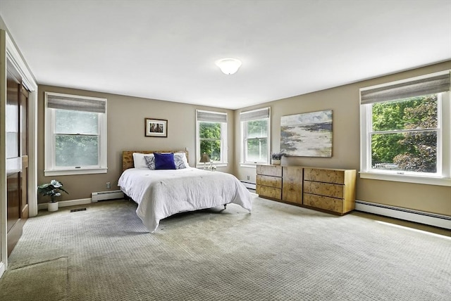 247 S St, Wrentham, MA 02093 - carpeted bedroom featuring a baseboard radiator, baseboard heating, and baseboards