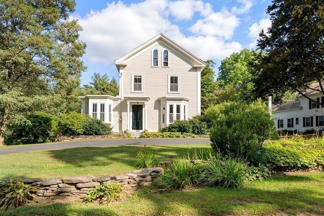 exterior space with a lawn