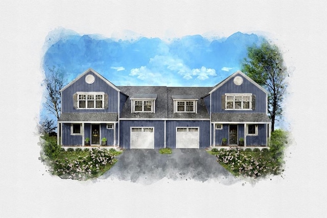18 Ocean Pines Dr Unit A, Bourne, MA 02562 - view of front of house with asphalt driveway and an attached garage