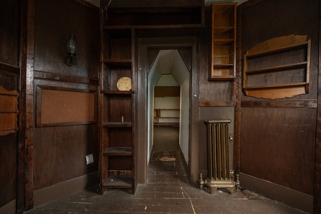 interior space featuring radiator