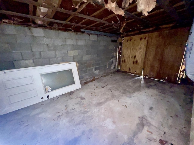 53 Morningside Path, Weymouth, MA 02189 - unfinished below grade area featuring concrete block wall