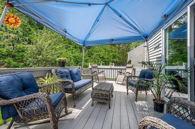 37 Sylvan Rd, Gardner, MA 01440 - wooden deck featuring an outdoor living space