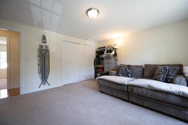 22 Hartley Ave, Brockton, MA 02302 - living area with carpet flooring and baseboards