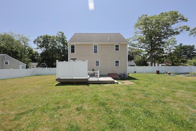 22 Hartley Ave, Brockton, MA 02302 - back of property featuring a wooden deck