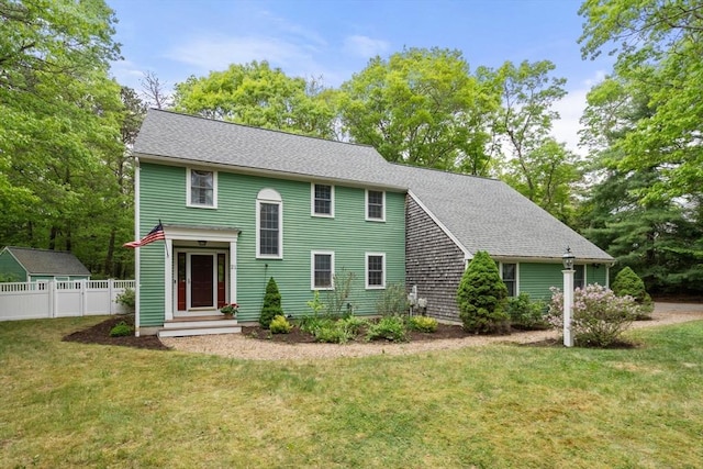 21 Autumn Ln, Marion, MA 02738 - view of front of house featuring roof with shingles