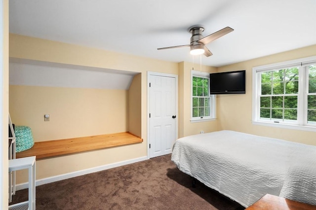 21 Autumn Ln, Marion, MA 02738 - bedroom featuring dark colored carpet, baseboards, and ceiling fan