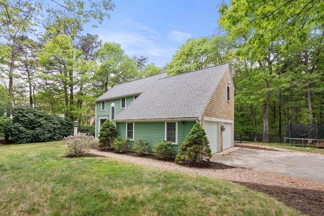 21 Autumn Ln, Marion, MA 02738 - view of property exterior with roof with shingles, concrete driveway, and an attached garage