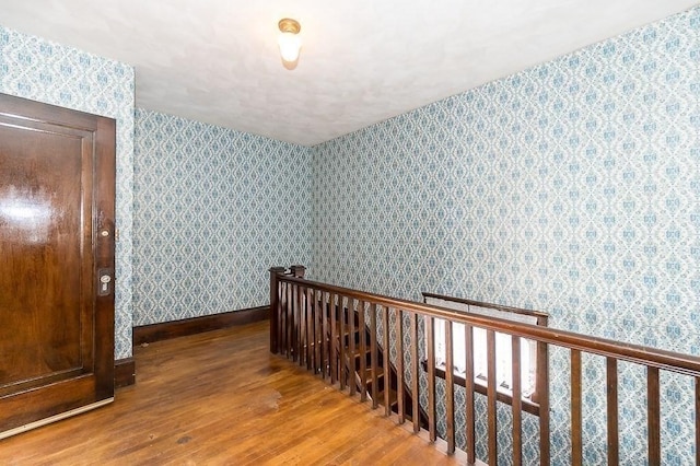 interior space with hardwood / wood-style flooring