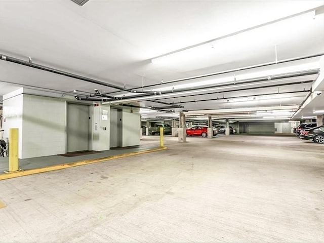 view of parking deck