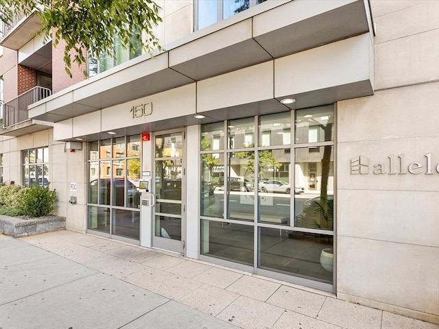 view of exterior entry
