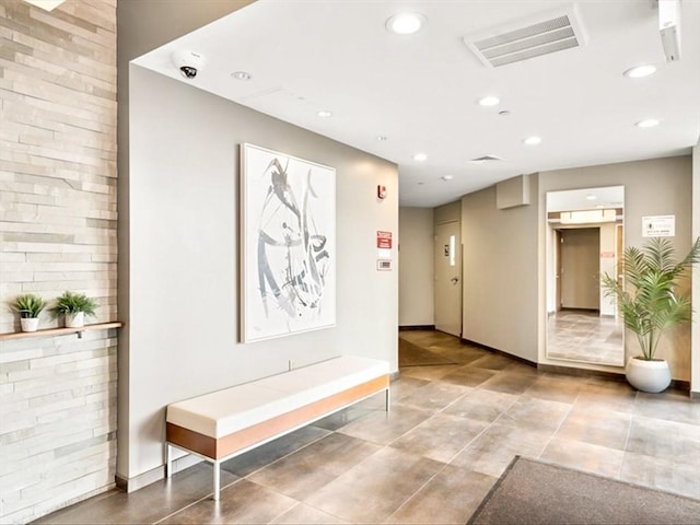 lobby with visible vents